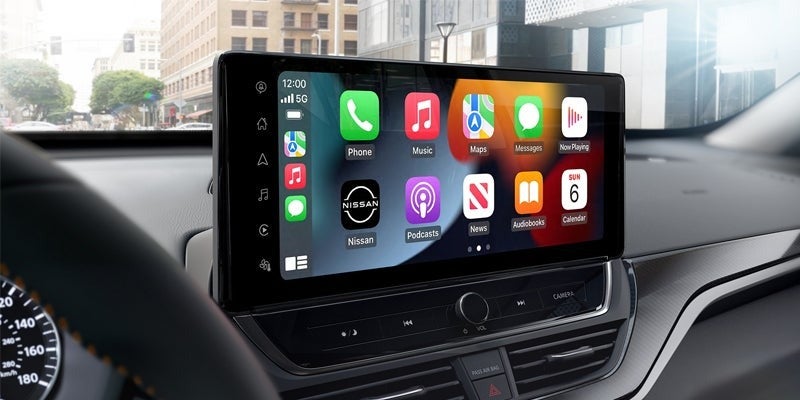 Interior image of 2024 Nissan Altima with Altima's touch-screen display