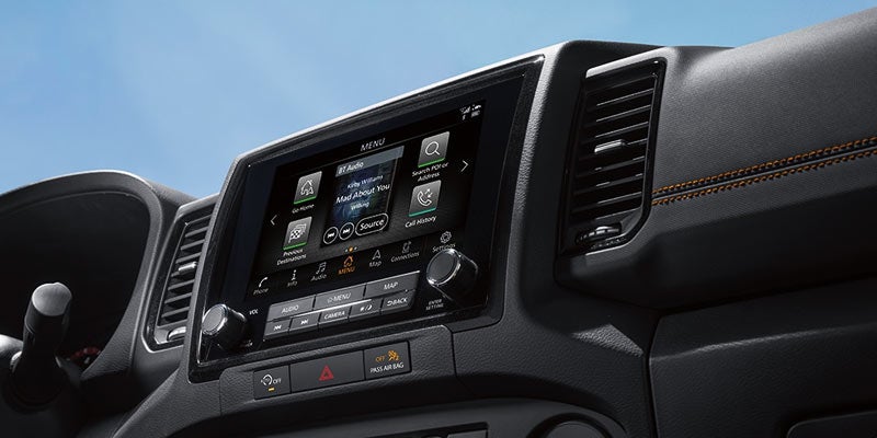 Interior view of 2024 Nissan Frontier