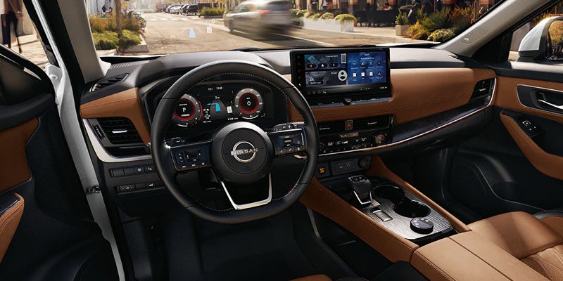 Interior view of 2024 Nissan Rogue