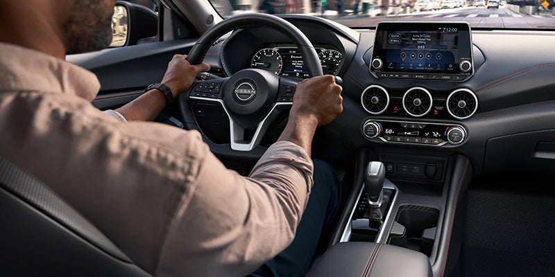 Interior view of 2024 Nissan Sentra