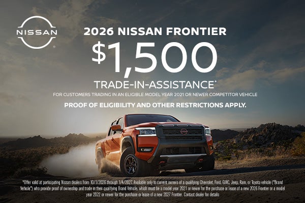 Nissan Frontier Trade in Assistance