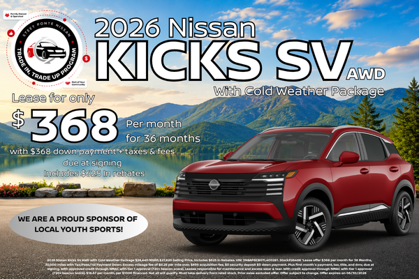 Kicks SV June 2026 Lease
