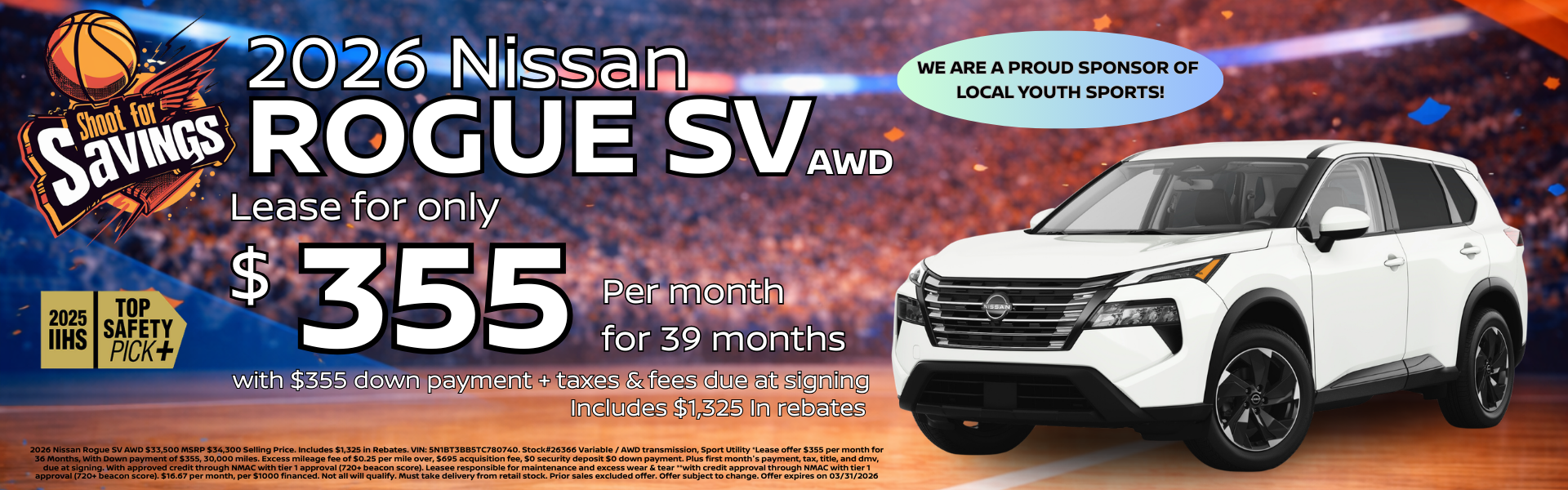 2026 Rogue SV Lease Offer