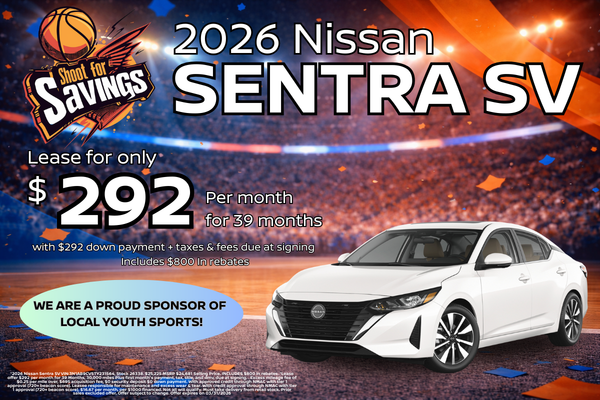 2026 Nissan Sentra SV Lease Offer