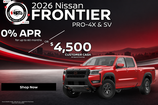 2026 Nissan Frontier October Offer