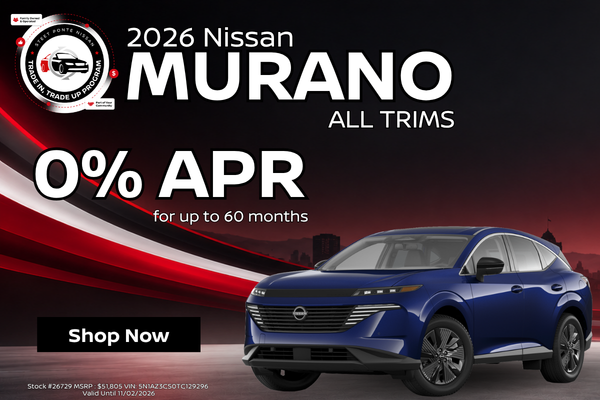 2026 Nissan Murano October Offers